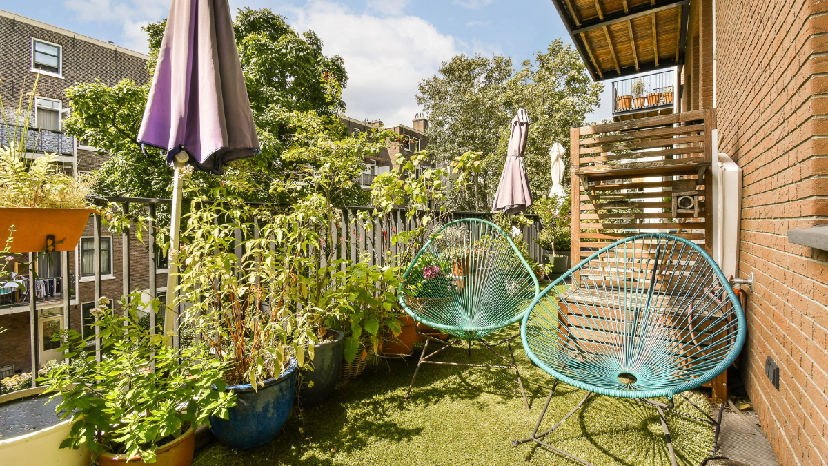 Balkon wurde gestaltet