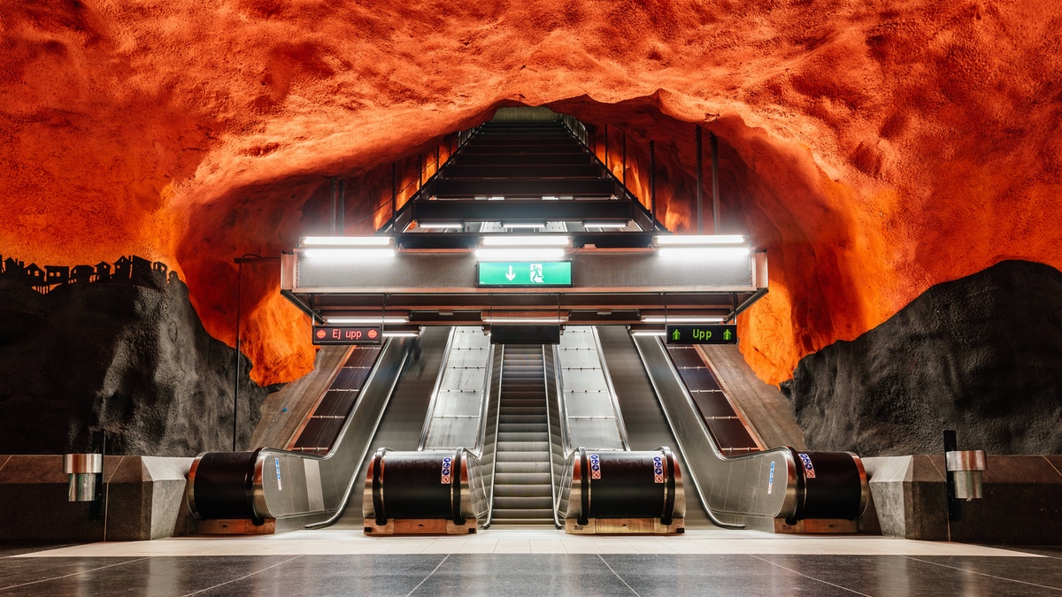 Kuriose Fakten Ã¼ber Schweden: So sieht der U-Bahnhof in Stockholm aus.