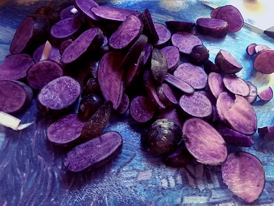 Blue potatoes