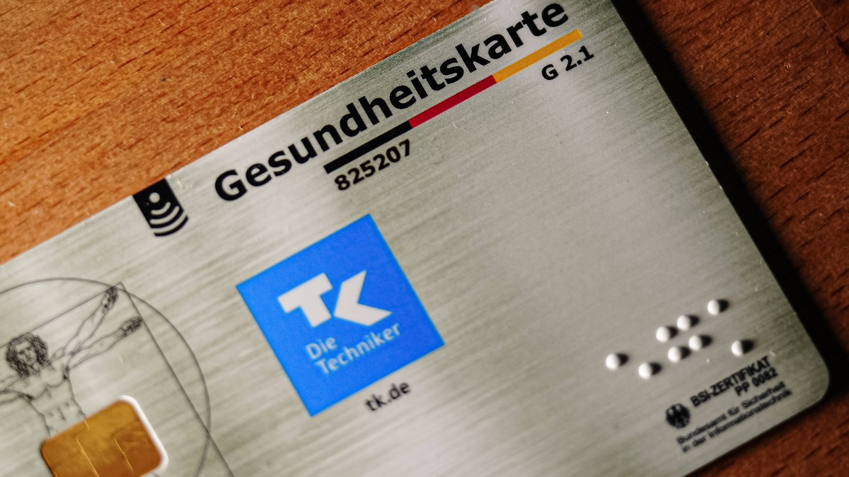 Eine Gesundheitskarte der TK.