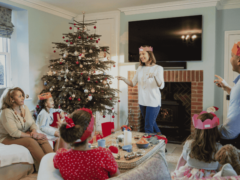 Weihnachtsspiele mit der Familie